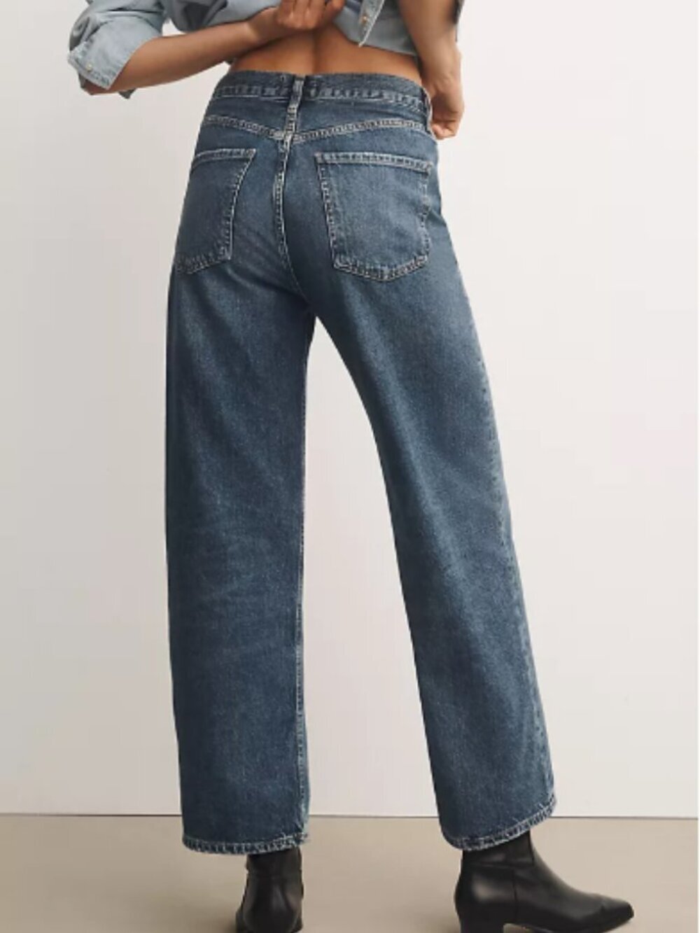 NWT Sold Out AGOLDE Ren High-Rise Wide-Leg Jeans Size 27 - Picture 2 of 7